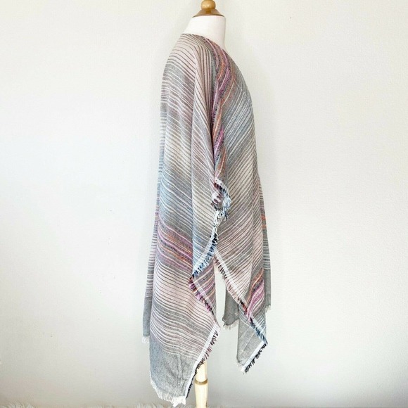 Cejon Frayed Hem Kimono Sz One Size - Picture 4 of 7